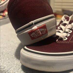 Vans Classic Canvas Maroon Skate Shoes